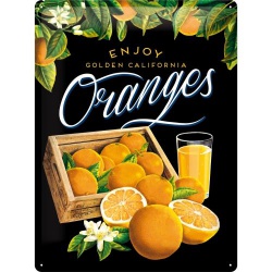  Metalowy Plakat 30 x 40cm Oranges