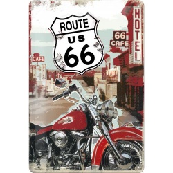  Metalowy Plakat 20 x 30cm Route 66