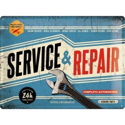  Metalowy Plakat 30 x 40cm Service & Repair