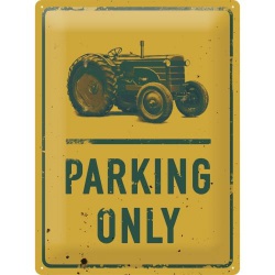  Metalowy Plakat 30 x 40cm Tractor Parking
