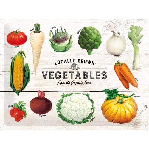 Metalowy Plakat 30 x 40cm Vegetables