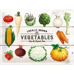  Metalowy Plakat 30 x 40cm Vegetables