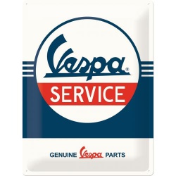  Metalowy Plakat 30 x 40cm Vespa Service