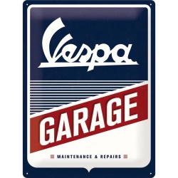  Metalowy Plakat 30 x 40cm Vespa Garage