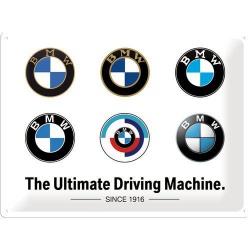  Metalowy Plakat 30x40cm BMW Logo Evolution