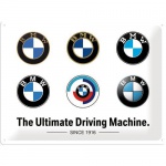 Metalowy Plakat 30x40cm BMW Logo Evolution