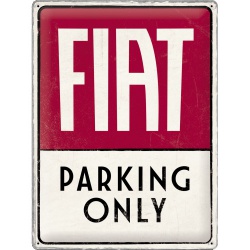  Metalowy Plakat 30x40cm Fiat Parking Only