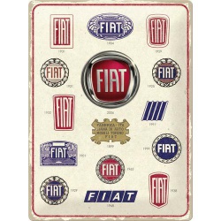  Metalowy Plakat 30x40cm Fiat Logo Evolution