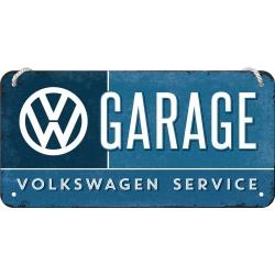  Metalowy Plakat Zawieszka 10 x 20cm VW - Garage