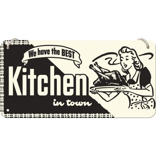 Metalowy Plakat Zawieszka 10 x 20cm Kitchen