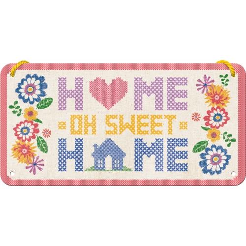 Metalowy Plakat Zawieszka 10 x 20cm Home Sweet Home