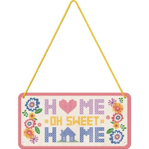 Metalowy Plakat Zawieszka 10 x 20cm Home Sweet Home