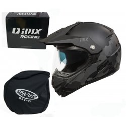  Motocyklowy Kask iMX Racing MXT-01 Pinlock Ready Black/Camo