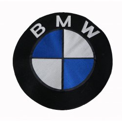   Naszywka motocyklowa duża okrągłą BMW 