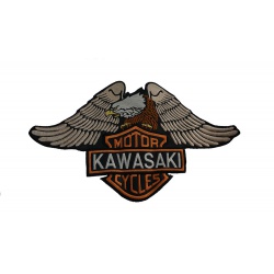  Naszywka motocyklowa duża - Orzeł Kawasaki
