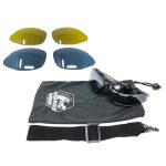 Okulary motocyklowe z wymiennymi szkłami