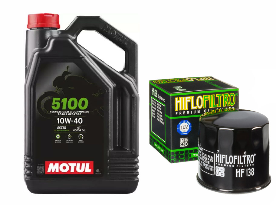 Olej Motul 5100 Ester 10W40 4l + Filtr HifloFiltro HF303 GRATIS!