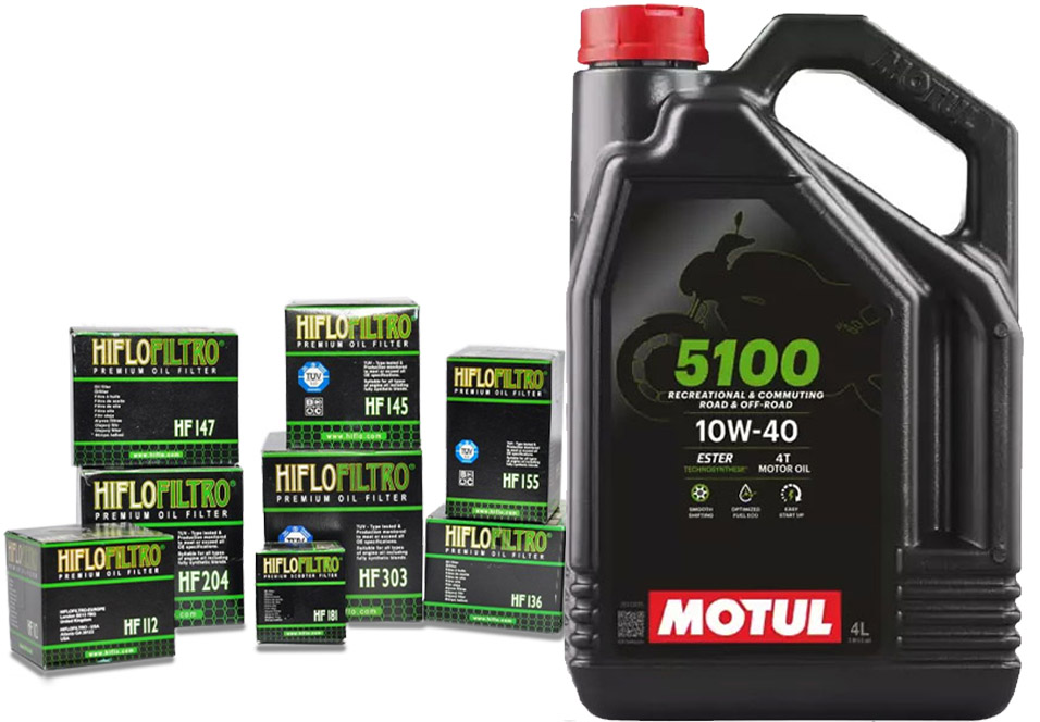 Olej Motul 5100 Ester 10W40 4l + Filtr HifloFiltro GRATIS!