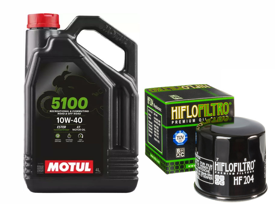 Olej Motul 5100 Ester 10W40 4l + Filtr HifloFiltro HF204 GRATIS!