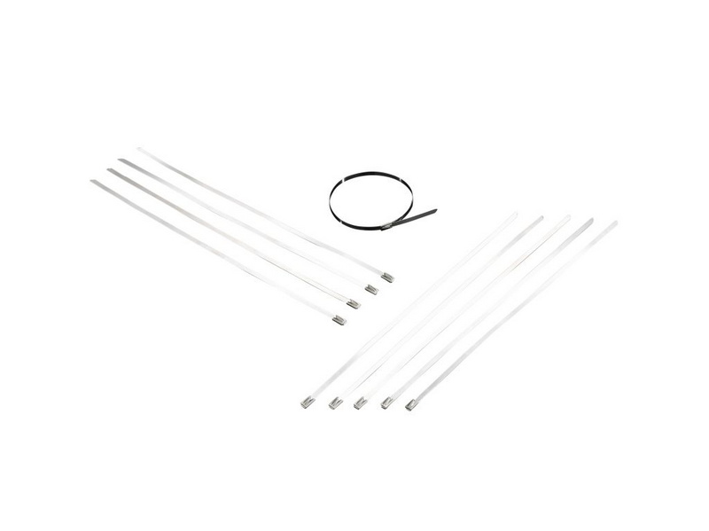 Opaski zaciskowe metalowe chromowane 30cm - 10szt