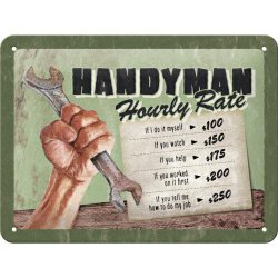  Plakat 15x20 Handyman Hourly Rate