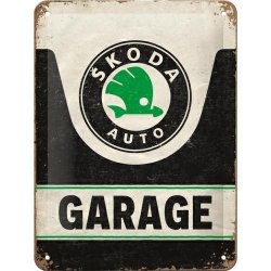  Plakat 15x20 metalowy Skoda Garage 