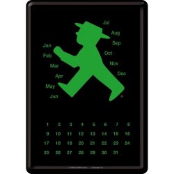  Plakat Kalendarz 14x10 Ampelmann grün