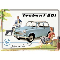  Pocztówka metalowa 14 x 10 cm Trabant 601