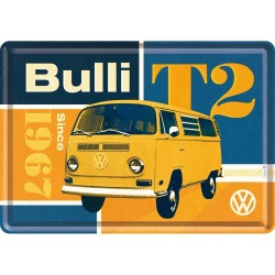  Pocztówka metalowa 14 x 10 cm VW Bulli T2