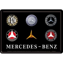  Pocztówka metalowa 14 x 10 cm Mercedes