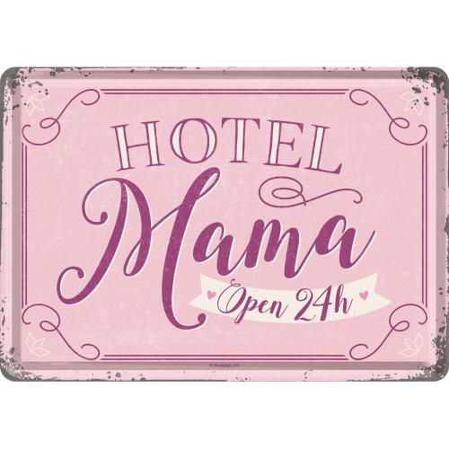 Pocztówka metalowa 14 x 10 cm Hotel Mama