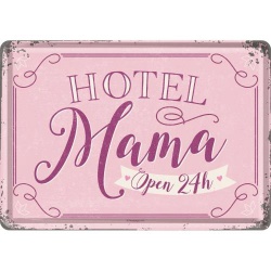  Pocztówka metalowa 14 x 10 cm Hotel Mama