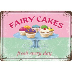  Pocztówka metalowa 14 x 10 cm Fairy Cakes