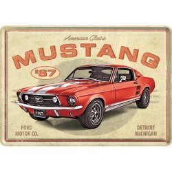  Pocztówka metalowa 14 x 10 cm Ford Mustang GT