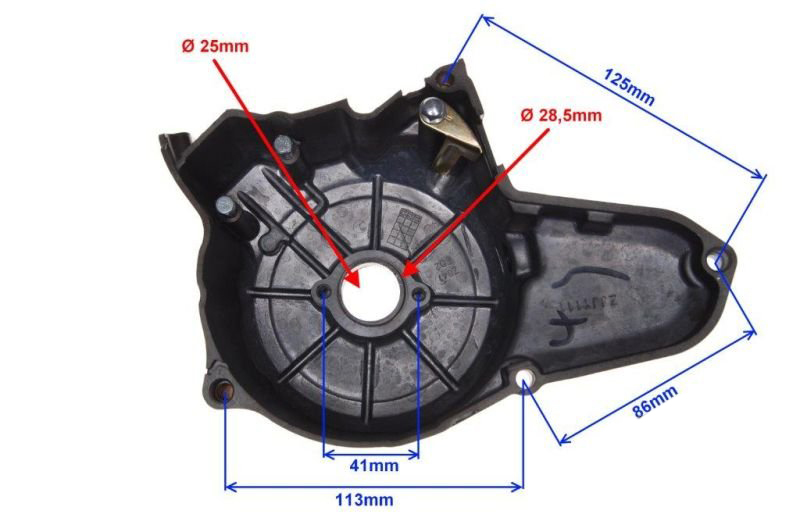 Pokrywa silnika lewa do motocykli 125 ccm z silnikiem 154FMI