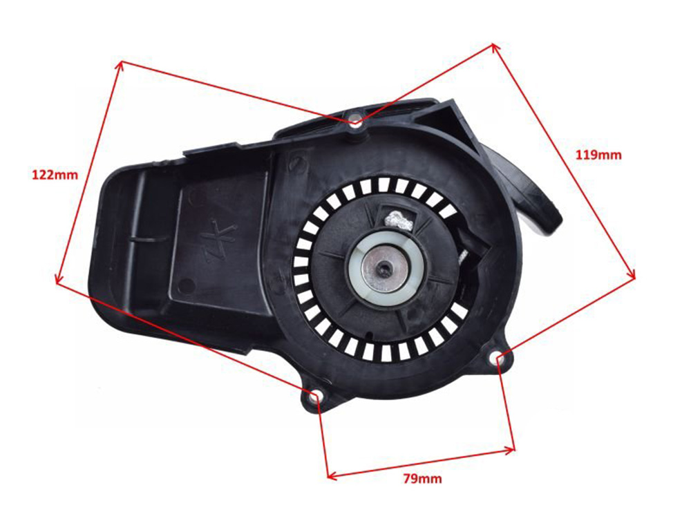 Pokrywa silnika z szarpakiem Pocketbike Mini Pocket