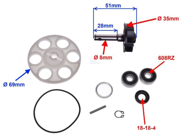 Pompa wody Suzuki Katana LC 50