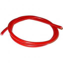  Przewód wysokiego napięcia 7mm, czerwony, silikon, BERU