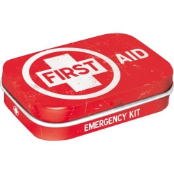  Pudełko z cukierkami - Mint Box First Aid Red