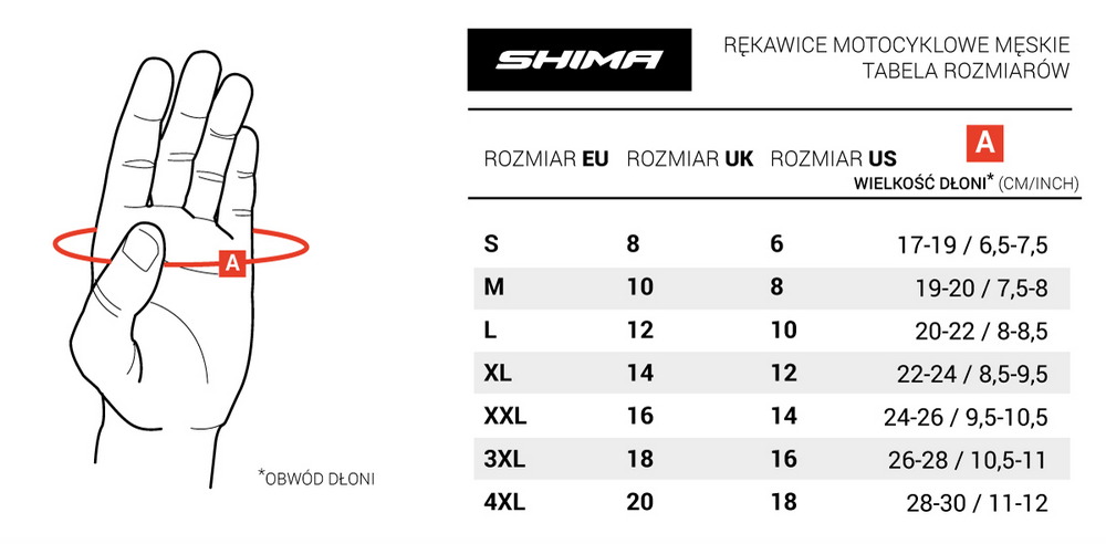 Rękawice Shima RS-1 Black