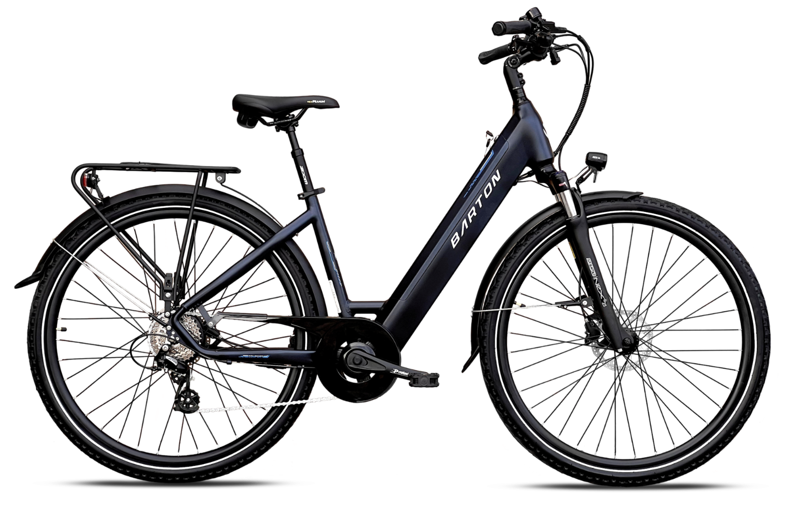 Rower elektryczny Barton Touring plus 17"/28 Rozm. M 540Wh 15Ah