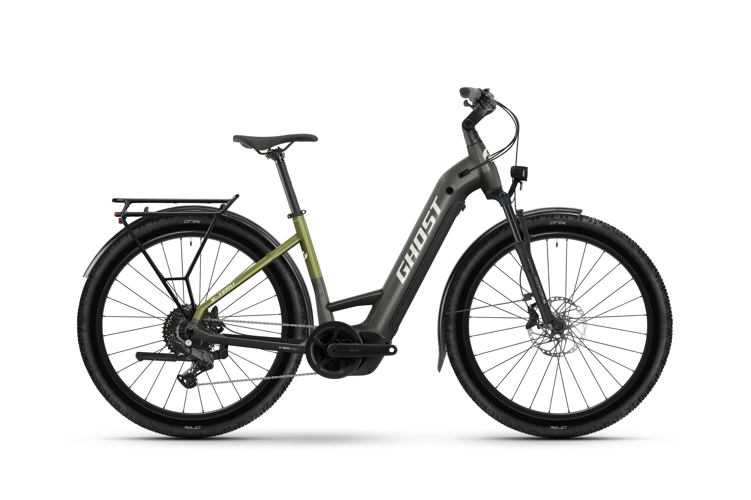 Rower elektryczny Ghost E-TERU EQ Low Black / Cactus Glosy 540Wh