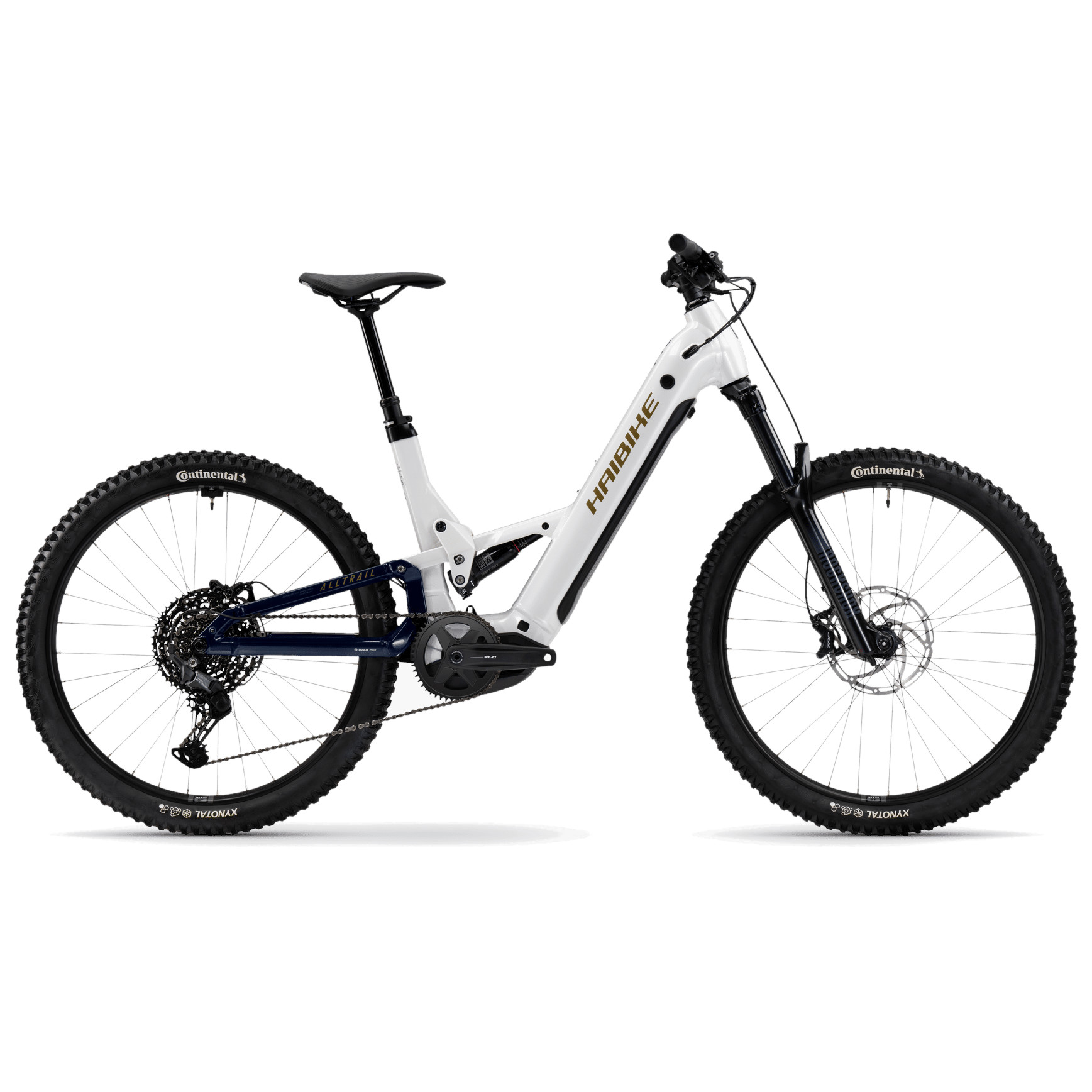 Rower elektryczny Haibike Alltrail 8 27.5 Low White Blue Gold 800Wh