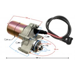  Rozrusznik do ATV 110cc dolny, 12 zębów
