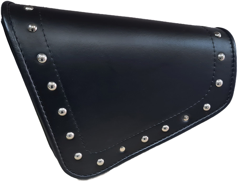 Sakwa boczna skórzana trójkątna gładka