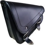 Sakwa boczna skórzana trójkątna gładka 