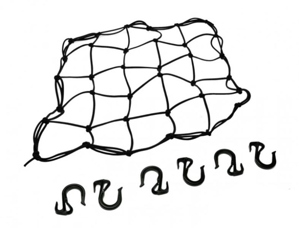 Siatka do mocowania w kolorze czarnym - plastikowe mocowanie