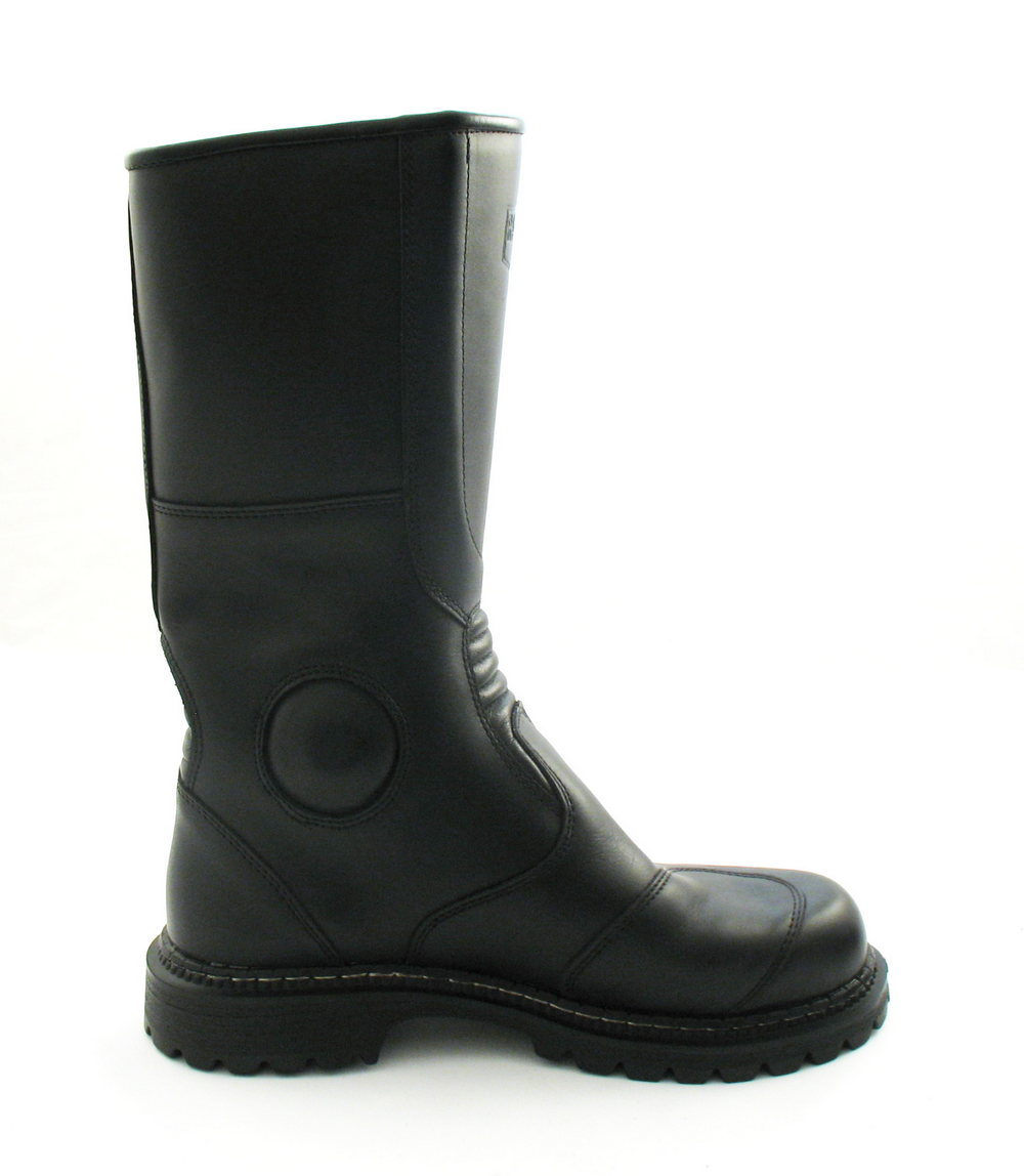 Skórzane buty chopper z klamrami