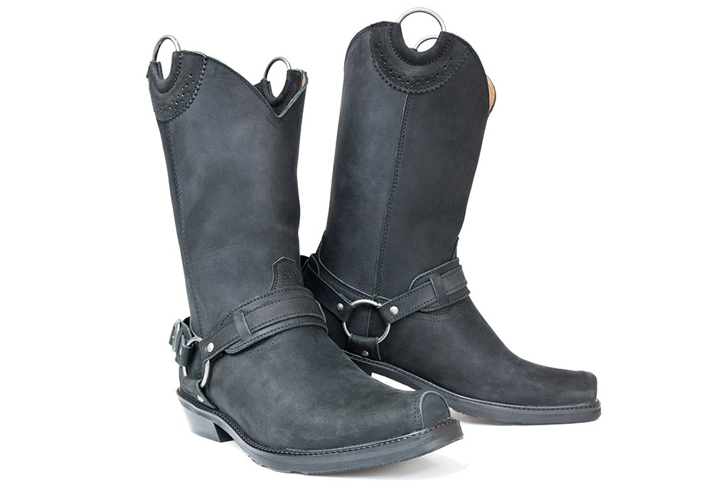 Skórzane buty motocyklowe - kowbojki