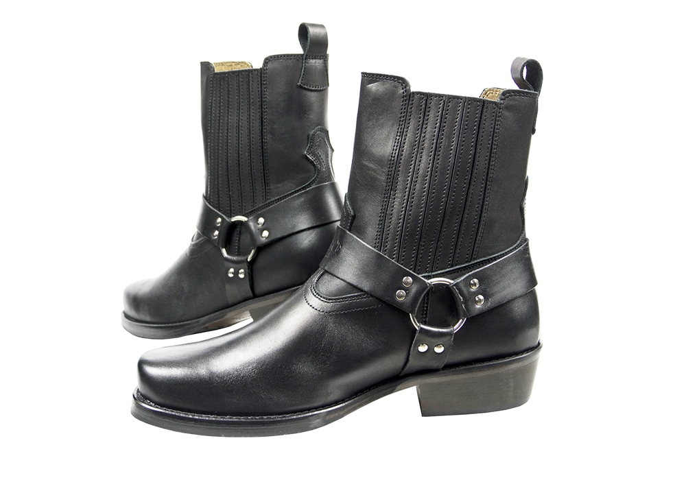 Skórzane buty motocyklowe